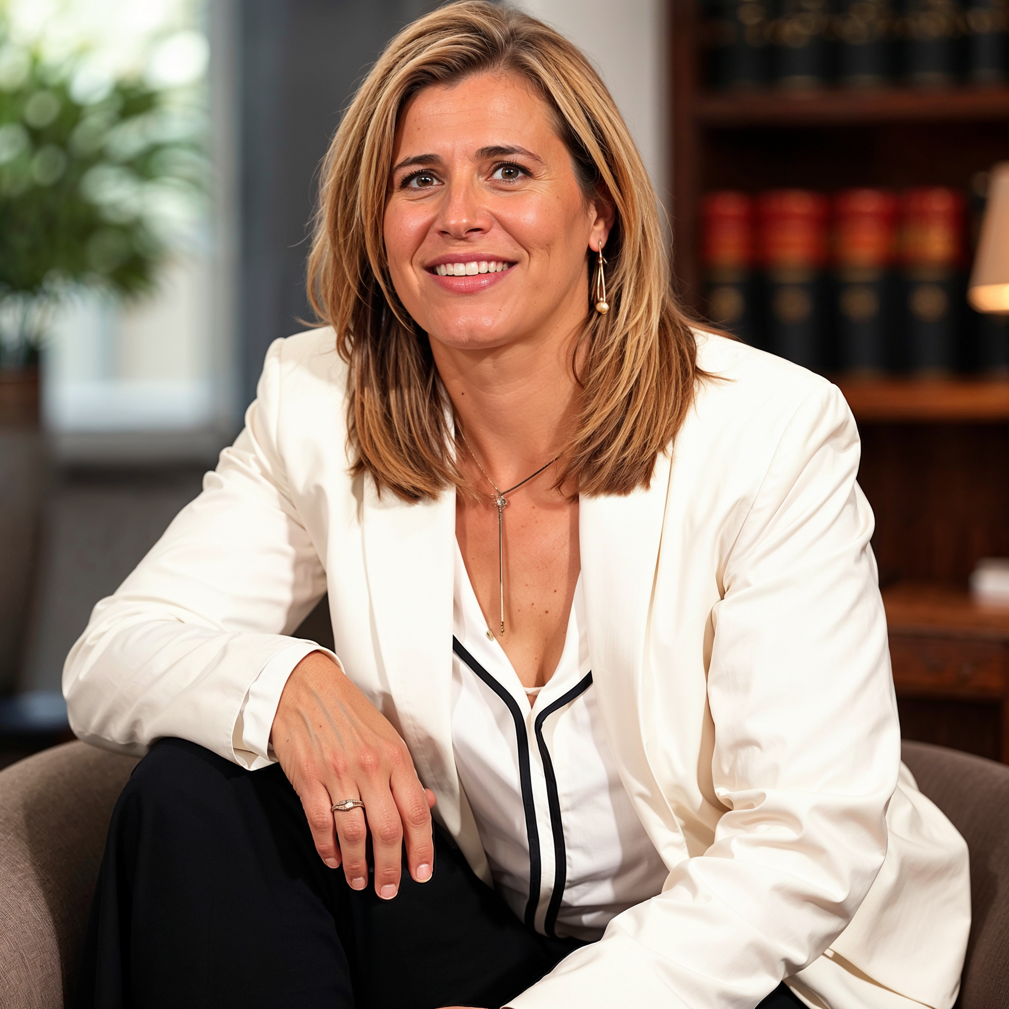 Teresa Castillo en su despacho de abogados
